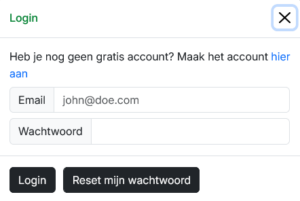 Registreren App Mediums